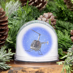 Helicopter Snow Globe Personalized Chopper Gifts