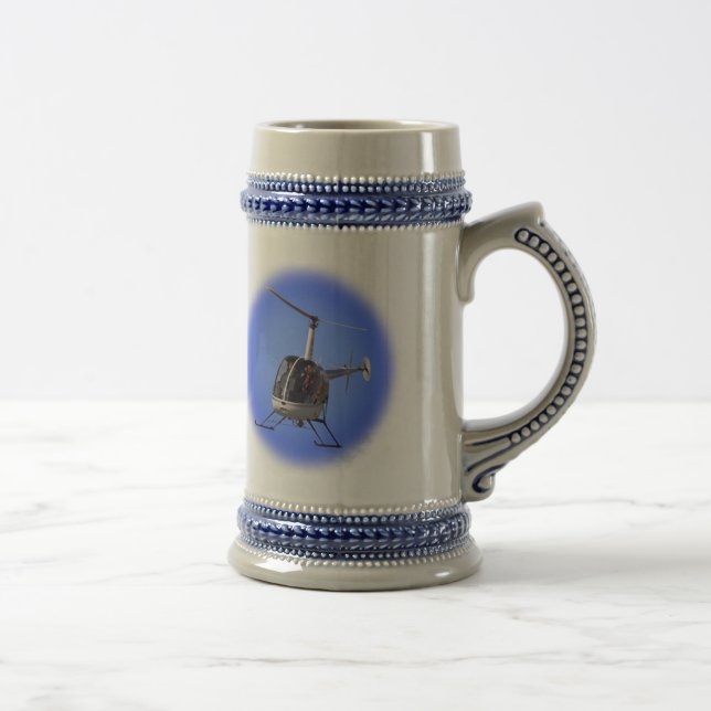 Helicopter Stein Flying Chopper Beer Mugs Glasses (Right)