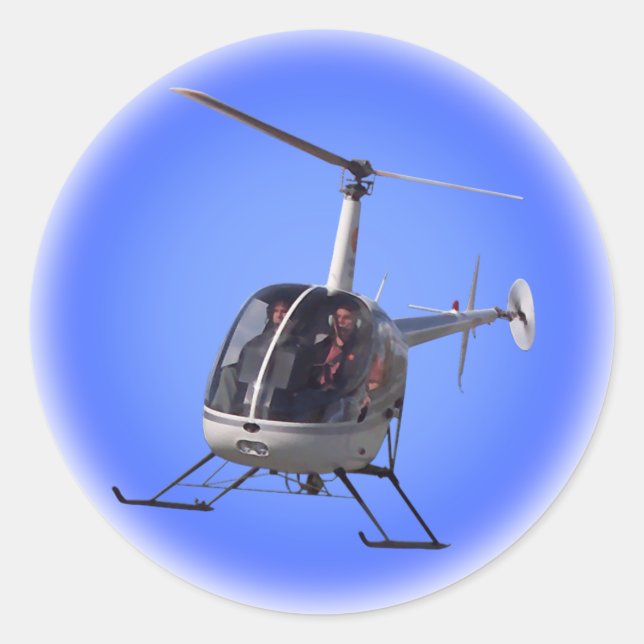 Helicopter Stickers Fun Helicopter Gift & Stickers (Front)