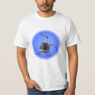 Helicopter T-shirt Cool Unisex Flying Chopper Tees