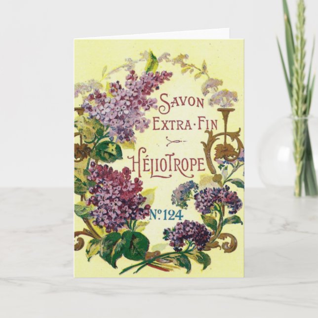 Heliotrope Savon Greeting Card (Front)