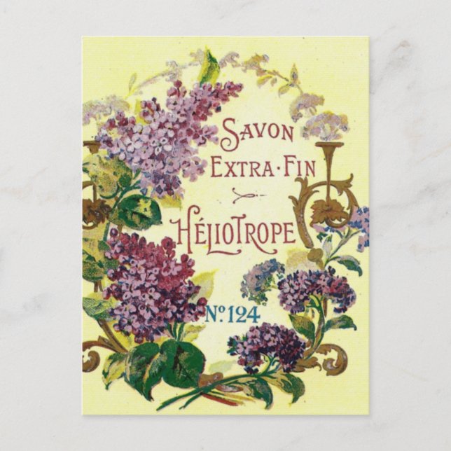 Heliotrope Savon Postcard (Front)