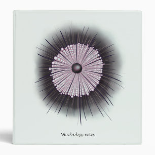 Heliozoa Microbiology Geek Digital Art Custom Text Binder