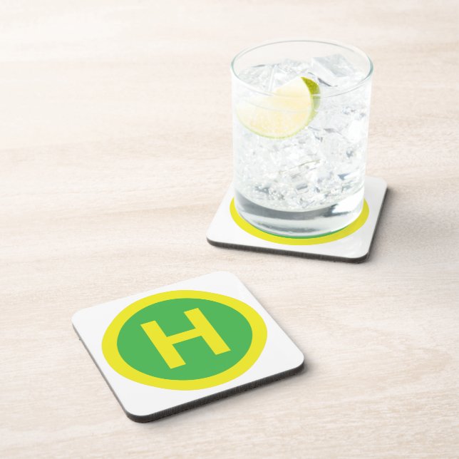 Helipad Sign Coaster (Right Side)