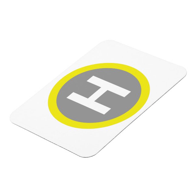 Helipad Sign Magnet (Left Side)
