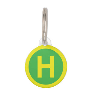 Helipad Sign Pet Tag