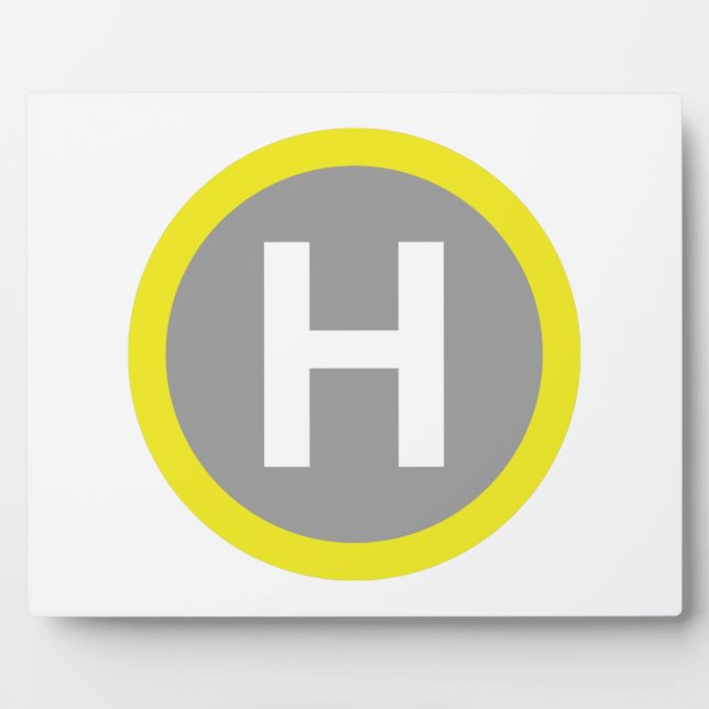 Helipad Sign Plaque (Front)