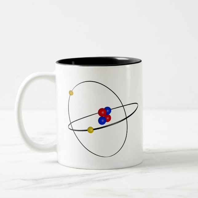 Helium Atom Two-Tone Coffee Mug (Left)