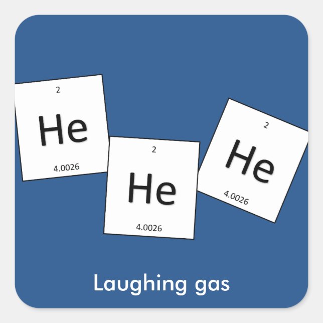Helium Hehehe Laughing Gas Element Sticker (Devant)
