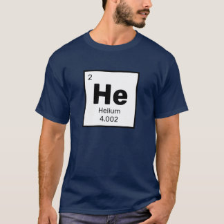 Helium / Periodic Table - He Element T-Shirt