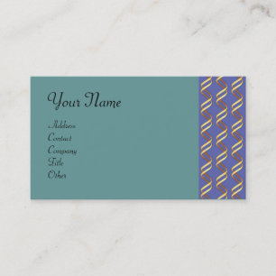 HELIX BIOTECH Gold Swirls In Blue Business Card