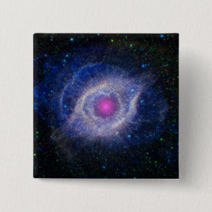 Helix Nebula 2 Inch Square Button