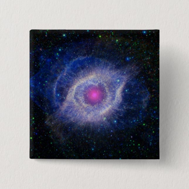 Helix Nebula 2 Inch Square Button (Front)