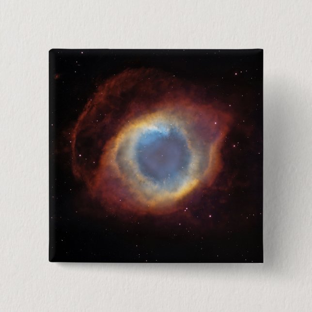 Helix Nebula 2 Inch Square Button (Front)