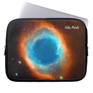Helix Nebula, Galaxies and Stars Laptop Sleeve