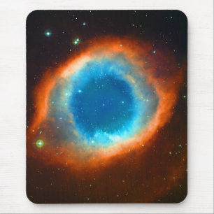 Helix Nebula, Galaxies and Stars Mouse Pad