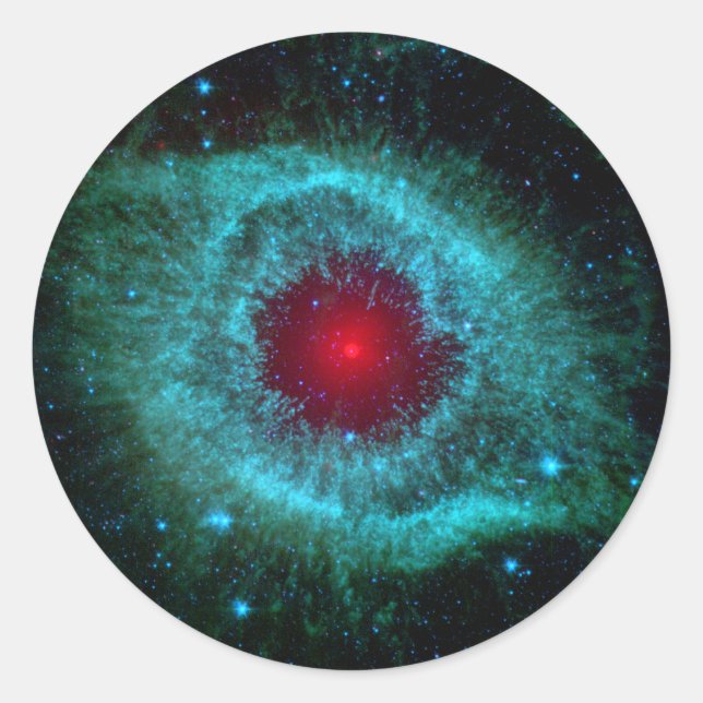 Helix Nebula Infrared Spitzer Classic Round Sticker (Front)