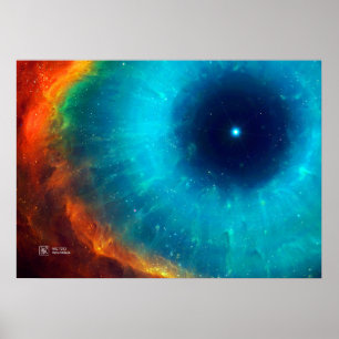 Helix Nebula, NGC 7293 - Affiche