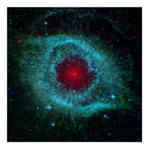 Helix Nebula or NGC 7293, Planetary Nebula Poster