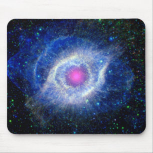Helix Nebula Ultraviolet Eye of God Space Photo Mouse Pad