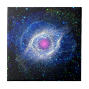 Helix Nebula Ultraviolet Eye of God Space Photo Tile