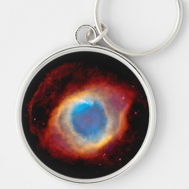 Helix Planetary Nebula NGC 7293 - Eye of God Keychain (Front)