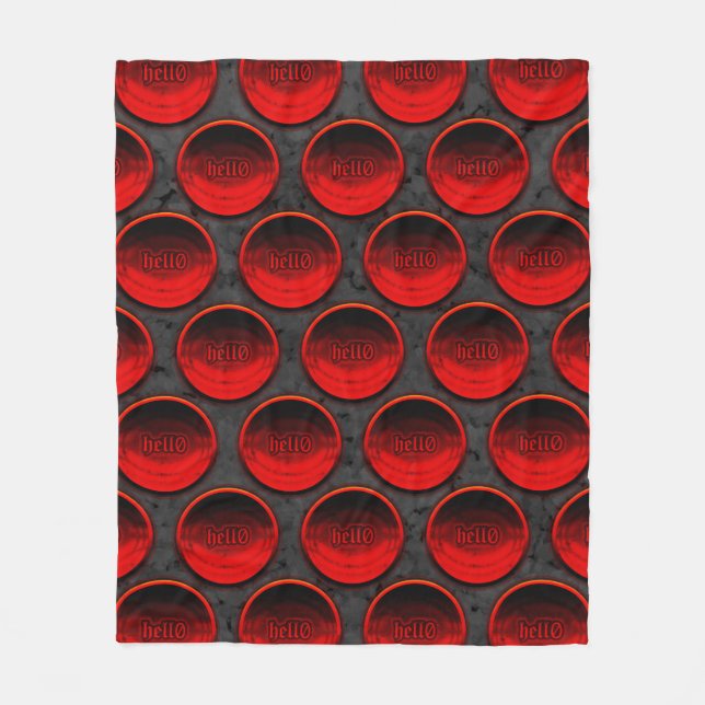 hell0 Fleece Blanket (Front)