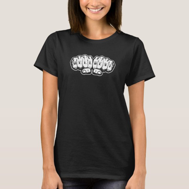 Hell Bent Knuckle Tattoo T-Shirt (Front)