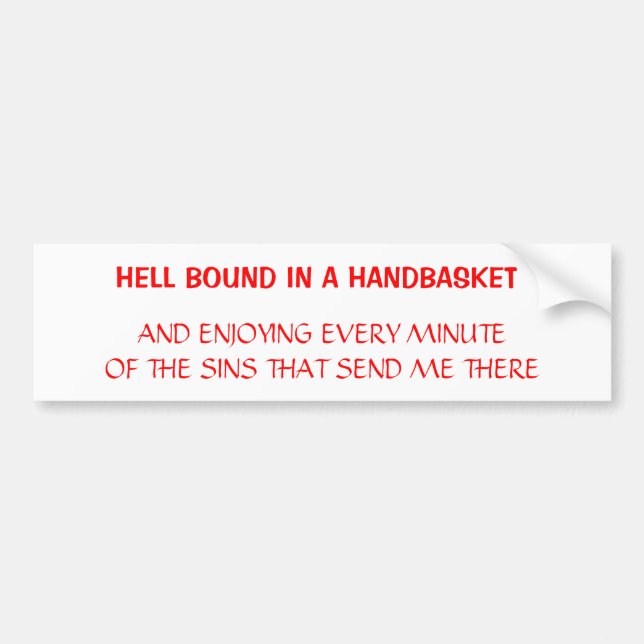Hell Bumper Sticker (Front)