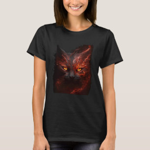 Hell Cat Satanic Cat Evil Cat Cat Mom Cat Dad Cat T-Shirt