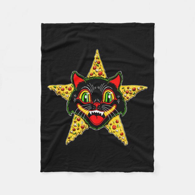 Hell Cat Zza Vintage New  Fleece Blanket (Front)