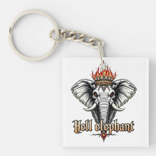 Hell Elephant Keychain