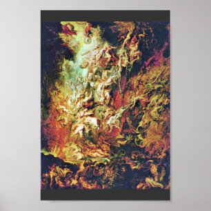 Hell Fall Of The Damned By Rubens Peter Paul Poster