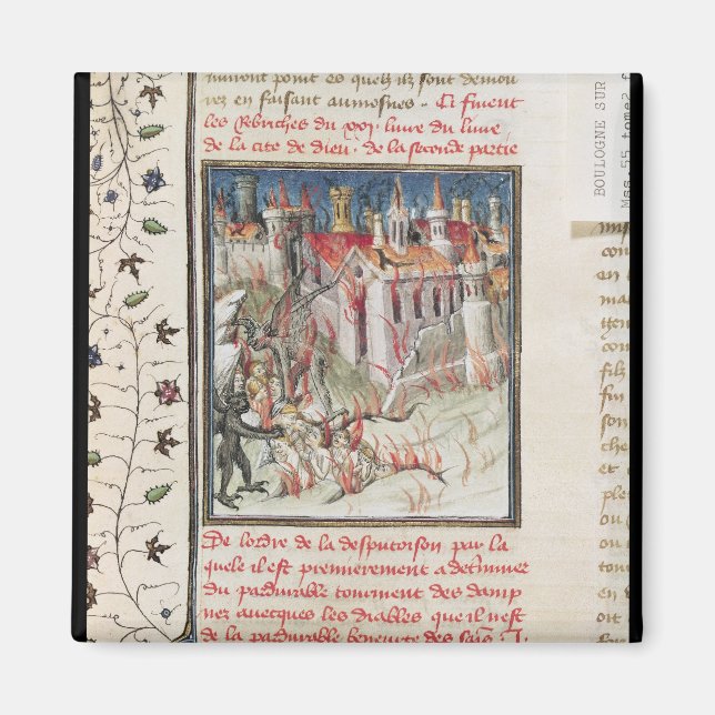 Hell, from 'De Civitate Dei' by St. Augustine Magnet (Front)