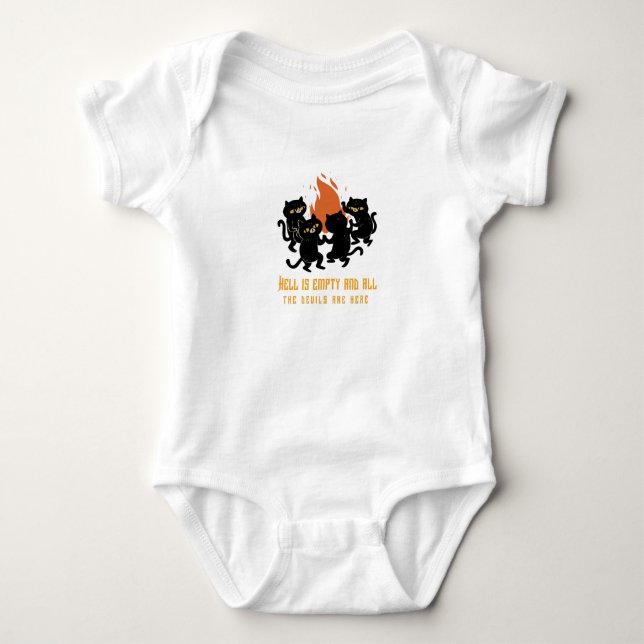 Hell is Empty and All the Devils are Here Baby Bodysuit (Front)