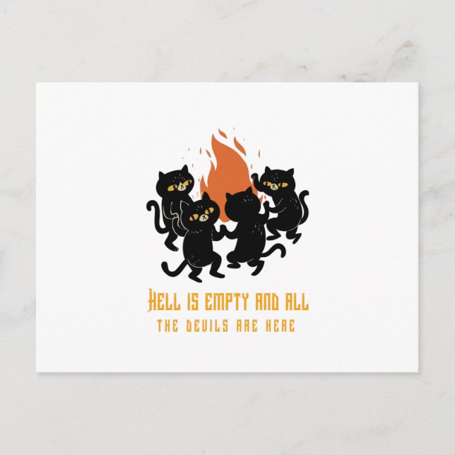 Hell is Empty and All the Devils are Here Postcard (Front)