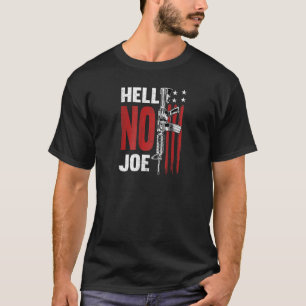 Hell No Joe Tee Gun ( On Back) Raglan