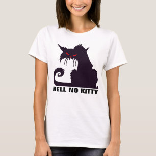 HELL NO KITTY, drôles T-shirts de chat