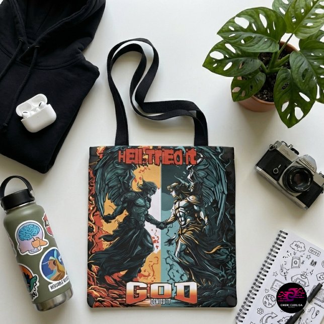 Hell Tried It God Denied It Christian Faith Tote Bag (Carry the reminder. Leave the fear.)