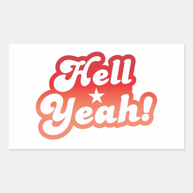 Hell YEAH! Sticker (Front)