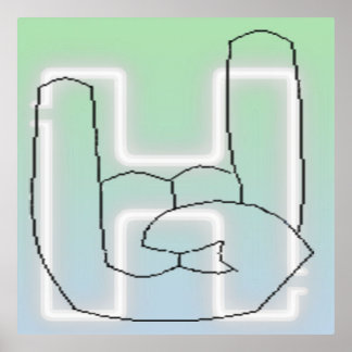 Hella Button Foil Prints