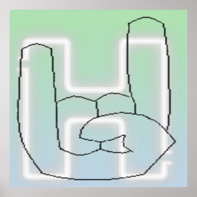 Hella Button Foil Prints (Front)