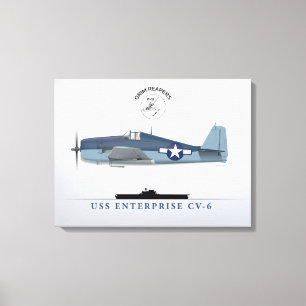 Hellcat VF-10 USS Enterprise Canvas Print