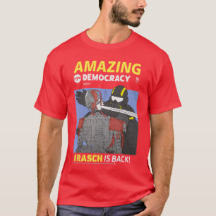 Helldivers 2 Amazing Democracy Comic Book Style Vi T-Shirt