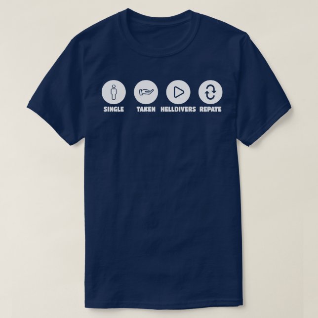 helldivers gamers taken repate T-Shirt (Design Front)