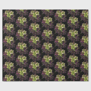 Hellebore Blossoms Botanical Gift Wrap