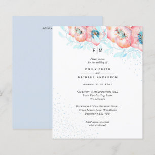 Hellebore Blue Dusty Rose Wedding Reception BUDGET