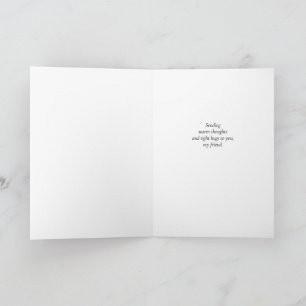 Hellebore Blues Thinking of You Watercolor Floral Card