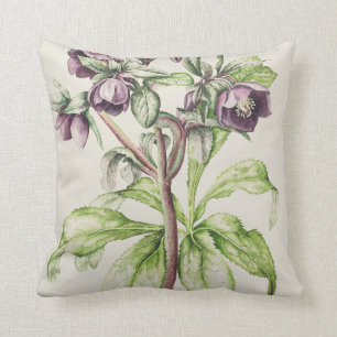 Helleborus Orientalis from Helen Ballard Throw Pillow