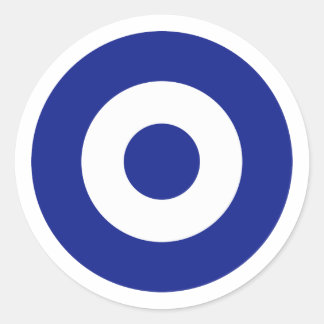 Hellenic Air Force Roundel, Greece Classic Round Sticker